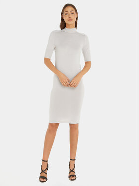 Calvin Klein Calvin Klein Sukienka dzianinowa K20K205751 Beżowy Regular Fit