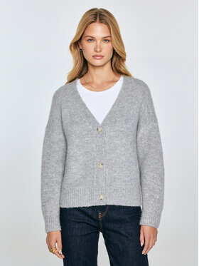 BIG STAR BIG STAR Kardigan KARDICA Szary Comfort Fit