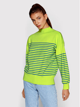 Silvian Heach Silvian Heach Svetr PGA22072LU Zelená Relaxed Fit