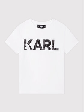 KARL LAGERFELD KARL LAGERFELD T-shirt Z25358 S Bijela Regular Fit