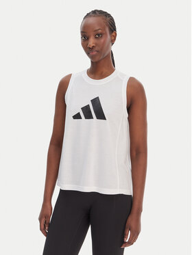 adidas adidas Koszulka techniczna Train Essentials Big Logo IT0540 Biały Regular Fit