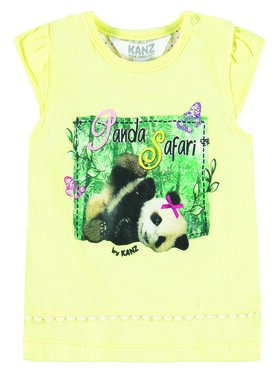 Kanz Kanz Bluzka 1632181-4420 Żółty Basic Fit