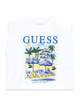 Guess Guess Marškinėliai J6GI12 K8HM4 Balta Regular Fit