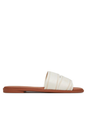 Tommy Hilfiger Tommy Hilfiger Klapki Webbing Mule FW0FW08421 Biały