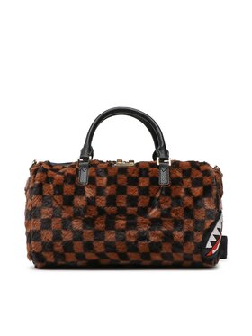 SPRAYGROUND SPRAYGROUND Soma Fur Sharks In Paris Mini Duffle 910D4931NSZ Brūns