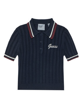 Guess Guess Тениска с яка и копчета J5BP01 Z1152 Тъмносин Regular Fit