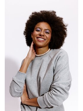 RISK made in warsaw RISK made in warsaw Bluza LUCY IN THE SKY Szary Standard Fit