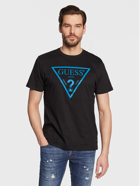 Guess Guess T-Shirt Reflective Logo M3GI44 K9RM1 Czarny Slim Fit