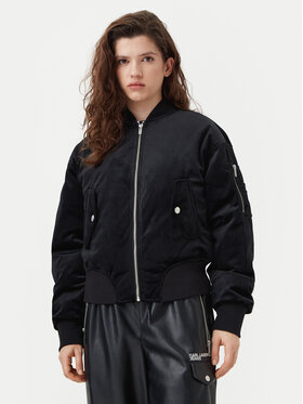 Karl Lagerfeld Jeans Karl Lagerfeld Jeans Bomber dzseki A1W15010 Fekete Regular Fit