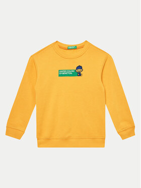 United Colors Of Benetton United Colors Of Benetton Felpa 3J70G10F0 Giallo Regular Fit