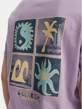 Billabong Billabong Marškinėliai Mixing Vibes EBJZT00473 Violetinė Regular Fit