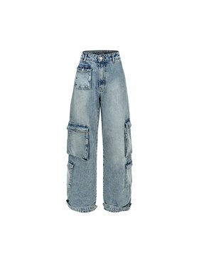 MissDenim MissDenim Spodnie damskie Baggy Niebieski Boyfriend Fit