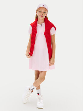 Tommy Hilfiger Tommy Hilfiger Лятна рокля Essential KG0KG08342 Светлорозов Regular Fit