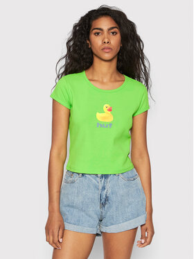 HUF HUF T-Shirt Baby WKN0045 Zielony Slim Fit