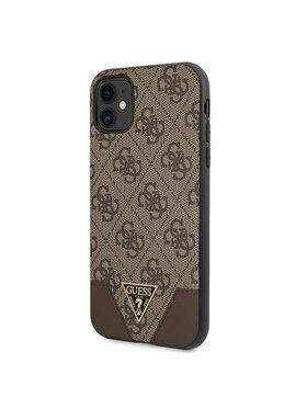 Guess Guess Etui na telefon 4G Triangle Collection Brązowy