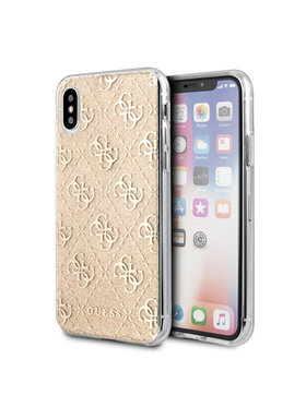 Guess Guess Etui na telefon iPhone X/ Xs Złoty