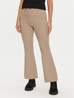 Guess Guess Kalhoty z materiálu W4BB53 Z3K92 Béžová Regular Fit