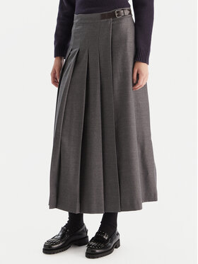 Weekend Max Mara Weekend Max Mara Trapézová sukně Fastoso 2525106062 Šedá Regular Fit