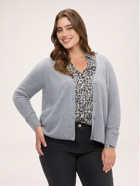 Fiorella Rubino Fiorella Rubino Cardigan M314L008596N013 Grigio Regular Fit