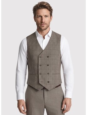 Pako Lorente Pako Lorente Kamizelka P26WF-8X-002 Brązowy Slim Fit