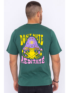 Palto Palto T-Shirt Meditate Zielony Relaxed Fit