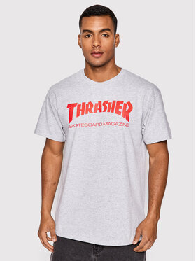 Thrasher Thrasher T-Shirt Skatemag Γκρι Regular Fit