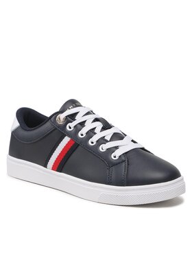 Tommy Hilfiger Superge Essential Webbing Cupsole FW0FW07378 Mornarsko Modra