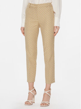 Weekend Max Mara Weekend Max Mara Spodnie materiałowe Odile 2415131041 Żółty Regular Fit