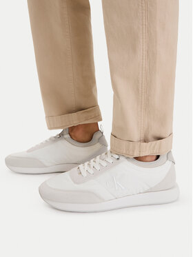 Calvin Klein Calvin Klein Sneakers Retro Runner Sock Laceup Mix YM0YM01414 Weiß