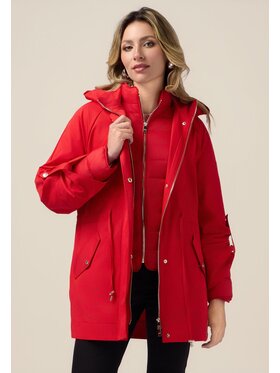 Oltre Oltre Giubbotto piumino F585R001391N016 Rosso Over Fit