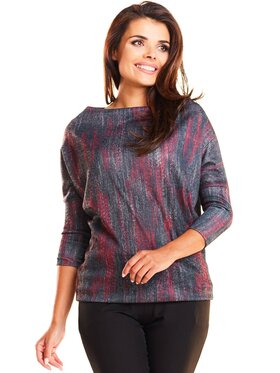 Infinite You Infinite You Bluzka M187 Czerwony Basic Fit