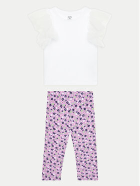 OVS OVS Set majica i leggins 2034890 Bijela Regular Fit