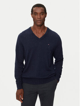 Tommy Hilfiger Tommy Hilfiger Svetr Pima Org Ctn MW0MW28047 Tmavomodrá Regular Fit