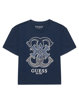 Guess Guess Majica J6RI28 K6YW4 Mornarsko modra Regular Fit