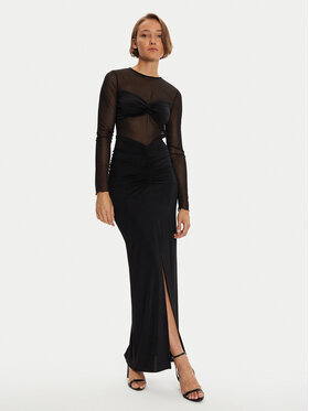 Simona Corsellini Simona Corsellini Večernja haljina A24CEAB060 Crna Slim Fit