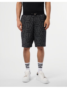 PHILIPP PLEIN PHILIPP PLEIN Pantaloncini sportivi 29882 Nero Jogger Fit