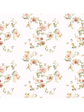 Dekornik Dekornik Tapeta Floral Vintage Biały