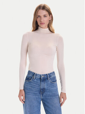 Hunkemöller Hunkemöller Bluza Intimate 302810 Écru Slim Fit