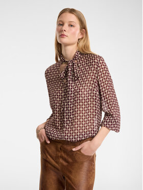 Elena Mirò Elena Mirò Bluzka 2119P100164N002 Bordowy Regular Fit