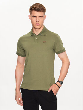 Guess Guess Polo Nolan M3YP66 KBL51 Zielony Slim Fit