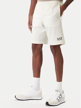 EA7 Emporio Armani EA7 Emporio Armani Sportske kratke hlače 8NPS65 PJVRZ U0004 Écru Regular Fit