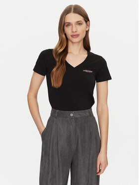 Guess Jeans Guess Jeans Tricou W4YI23 J1314 Negru Slim Fit