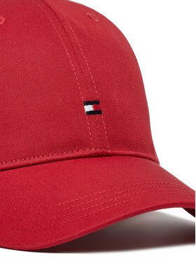 Tommy Hilfiger Kapa S šiltom Small Flag AU0AU01528 Rdeča