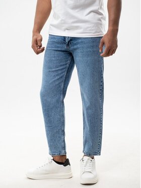 Jigga Wear Jigga Wear Jeansy Spodnie Jeansowe Carrot Męskie Niebieskie Jigga Wear Crown L Niebieski Carrot Fit