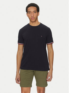 Tommy Hilfiger Tommy Hilfiger Tričko Global Stripe MW0MW38630 Modrá Regular Fit