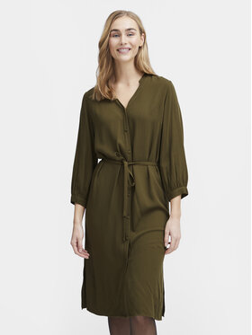 Fransa Fransa Hemdkleid 20613327 Grün Regular Fit
