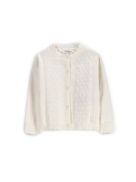 Coccodrillo Coccodrillo Cardigan WC5172203EBG Écru Regular Fit