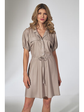 FIGL FIGL Φόρεμα M739 Μπεζ Regular Fit