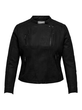 ONLY Carmakoma ONLY Carmakoma Műbőr dzseki 15305945 Fekete Regular Fit