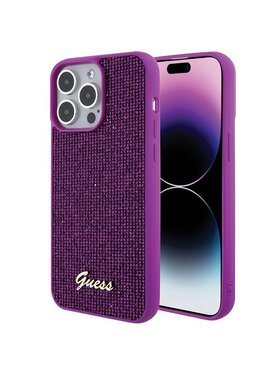Guess Guess Etui na telefon iPhone 15 Pro Max Fioletowy
